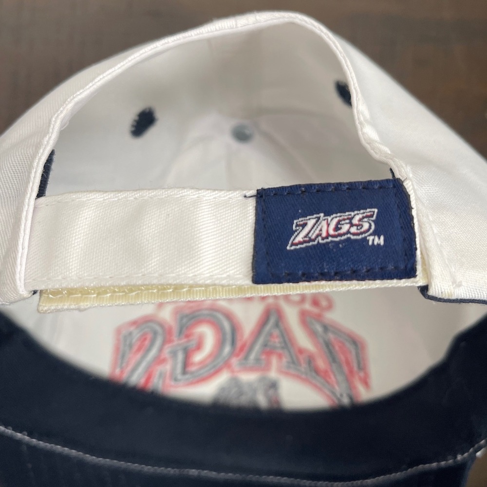 Gonzaga Zags Hat Top of the World White Navy Blue Adjustable Baseball Cap NCAA - Picture 4 of 4